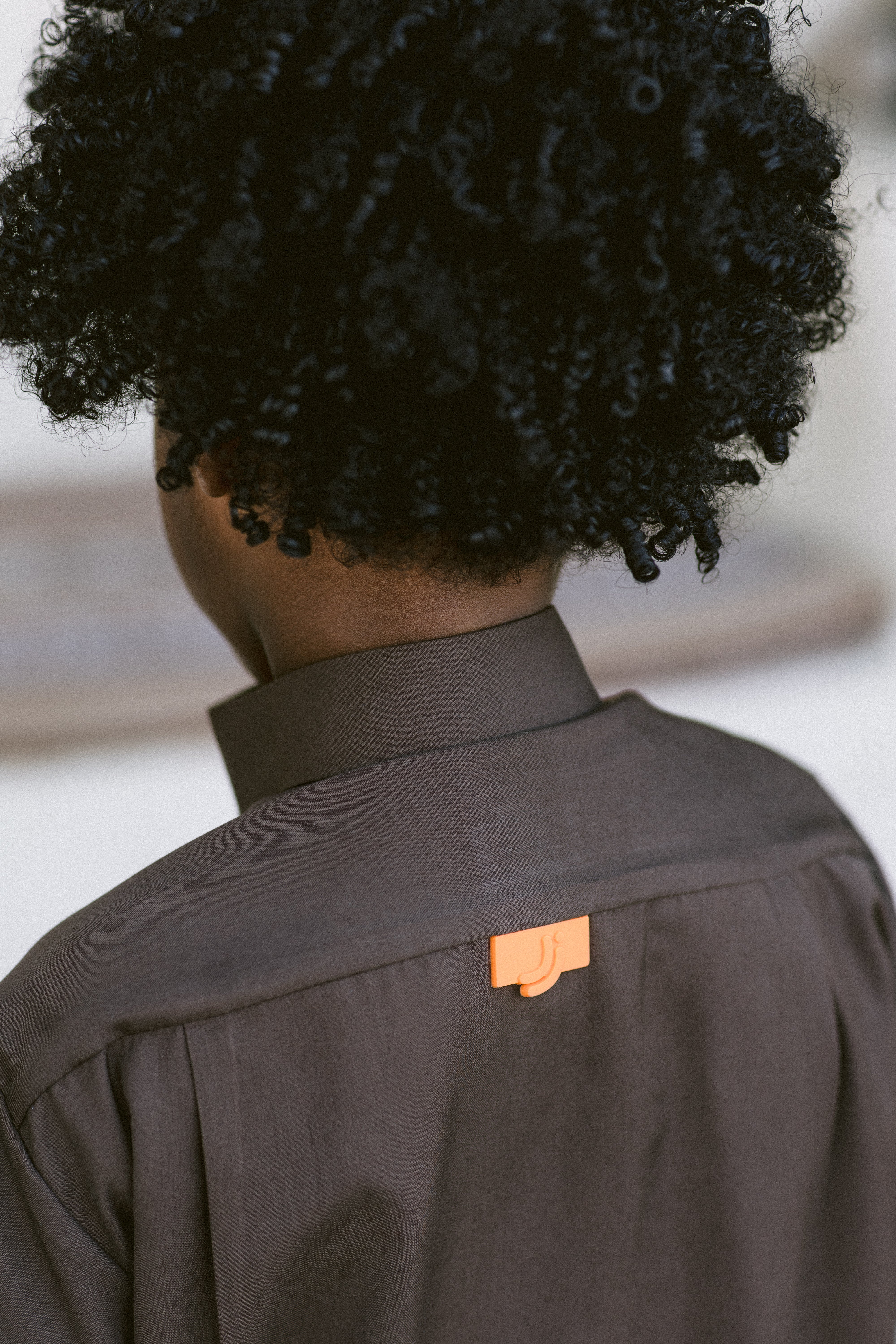 Brown Dishdasha with Leather Touch Vest