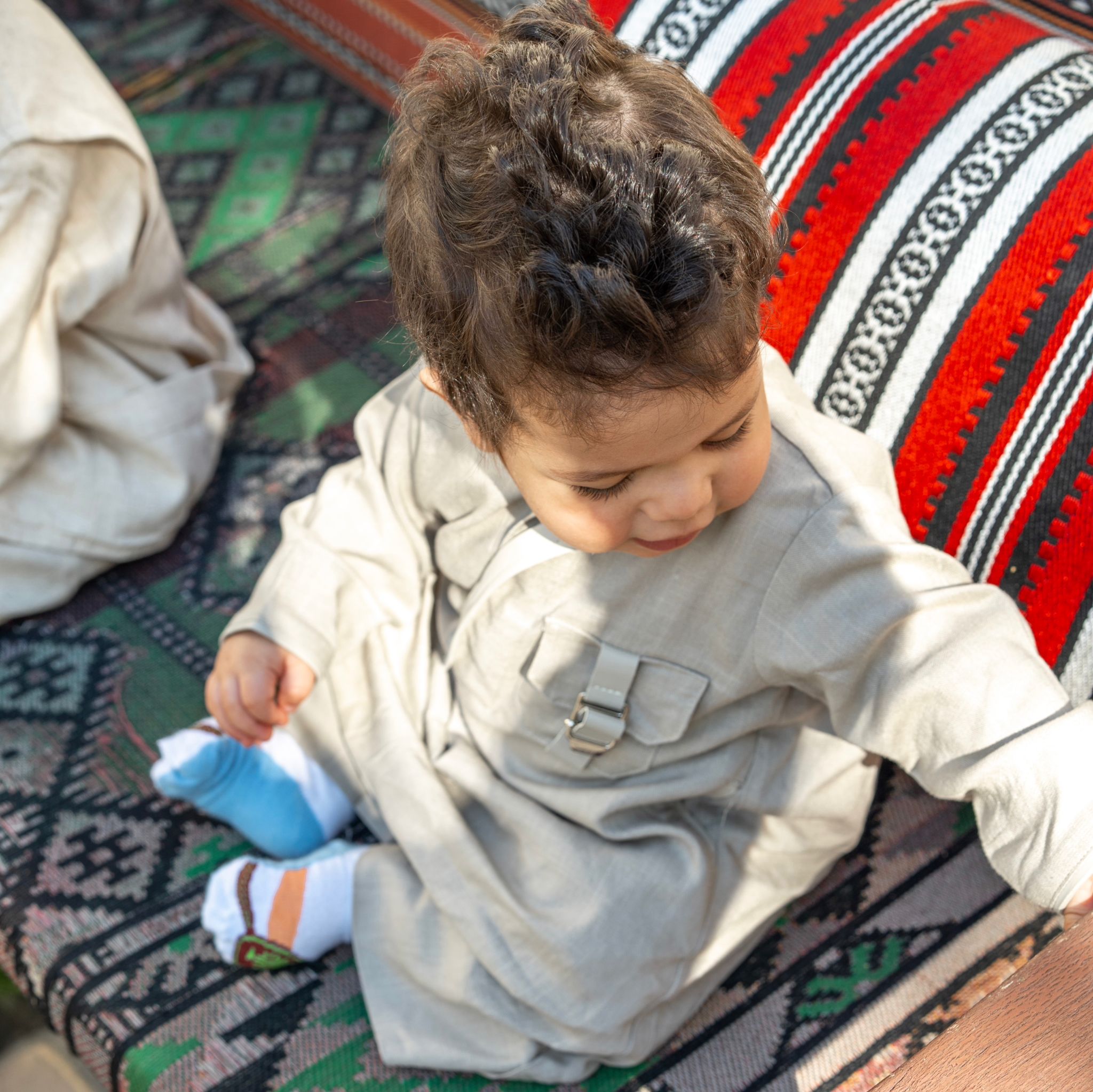 دشداشة بمخباة بحزام جلد