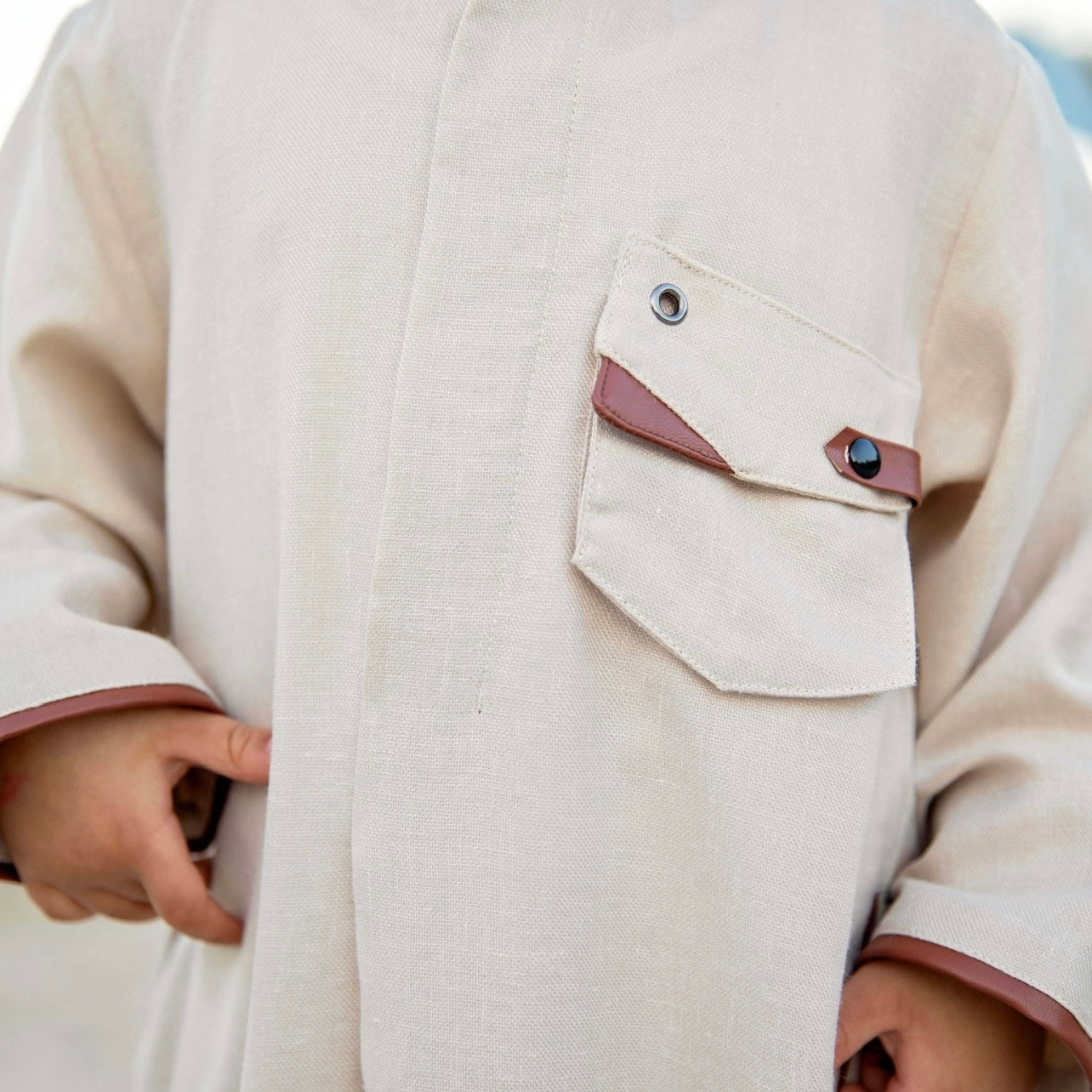 Leather Twist Dishdasha